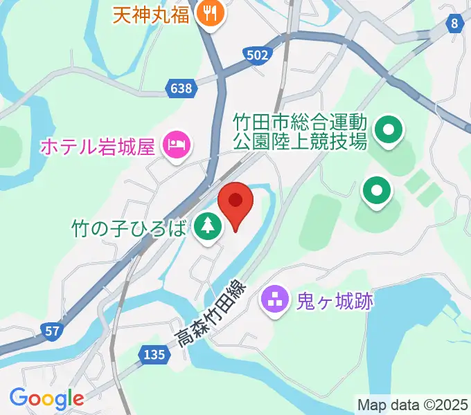 竹田市総合文化ホール グランツたけたの地図