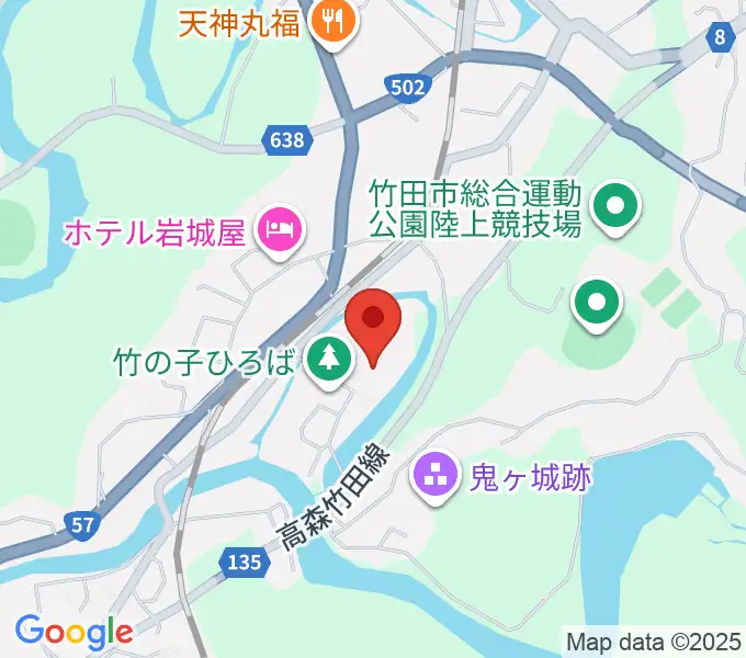 竹田市総合文化ホール グランツたけたの地図