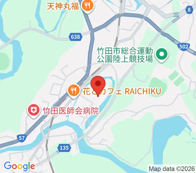 竹田市総合文化ホール グランツたけたの地図