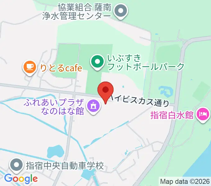 指宿市民会館の地図