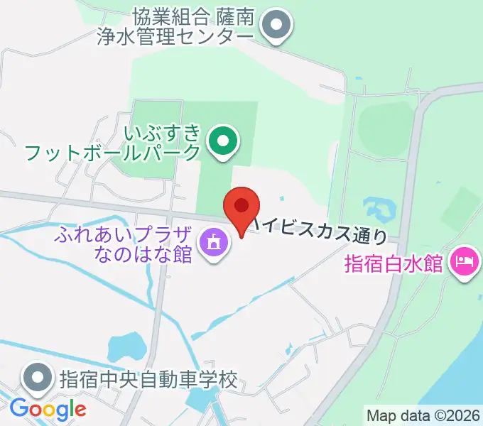 指宿市民会館の地図