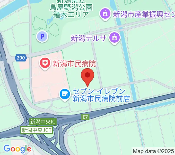 MGC三菱ガス化学アイスアリーナの地図
