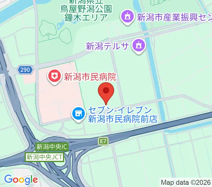 MGC三菱ガス化学アイスアリーナの地図