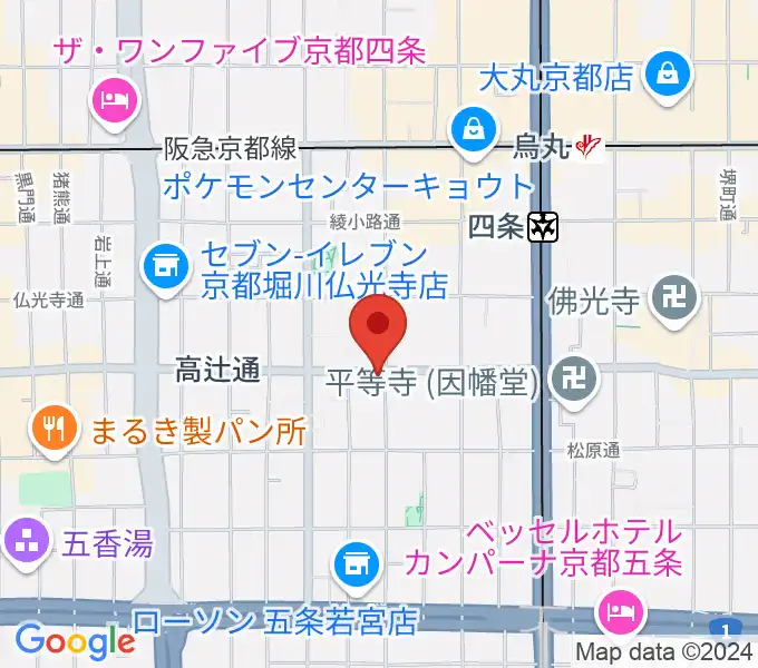 ティーステップの地図