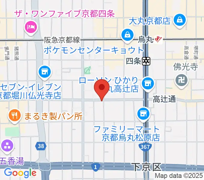 ティーステップの地図