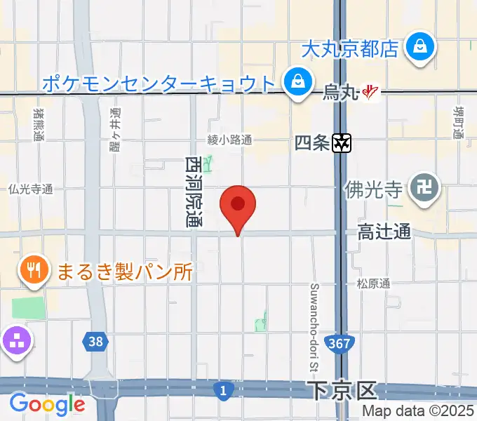 ティーステップの地図