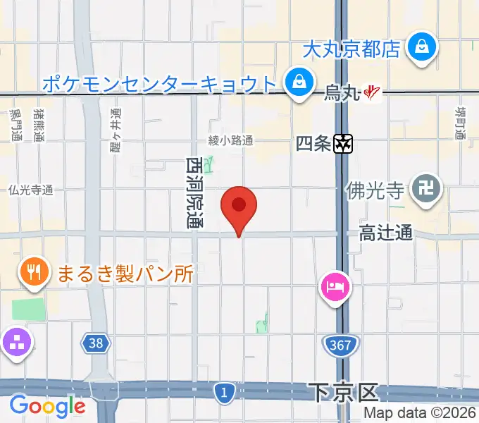 ティーステップの地図