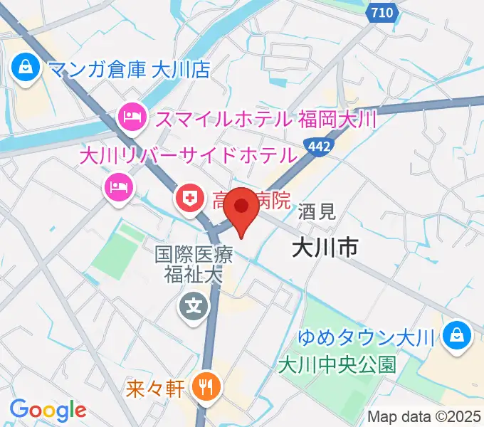 大川シネマホールの地図