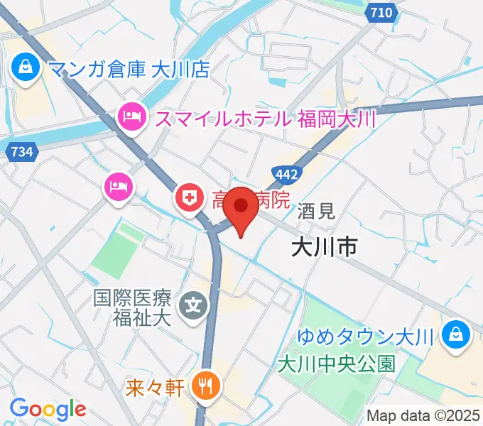 大川シネマホールの地図