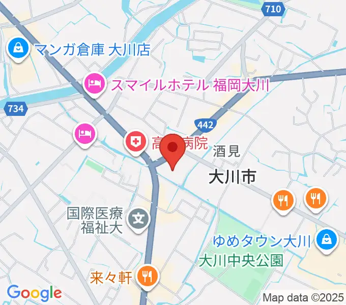 大川シネマホールの地図