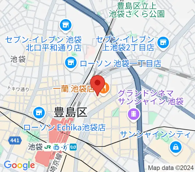 新文芸坐の地図