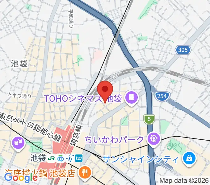 新文芸坐の地図