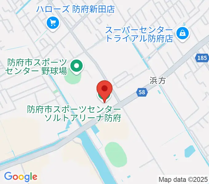 ソルトアリーナ防府の地図