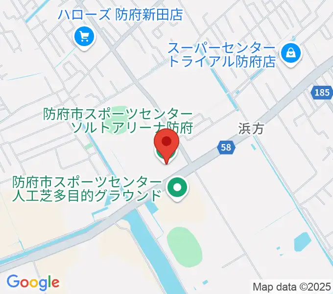 ソルトアリーナ防府の地図