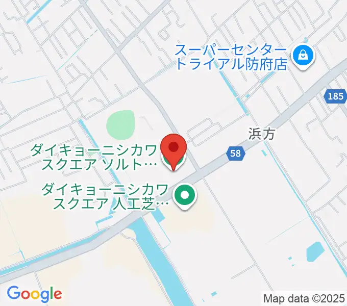 ソルトアリーナ防府の地図
