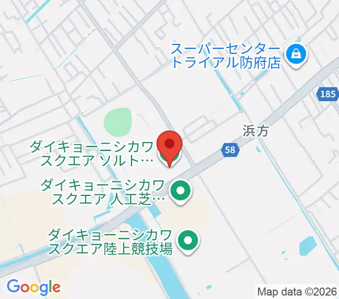 ソルトアリーナ防府の地図