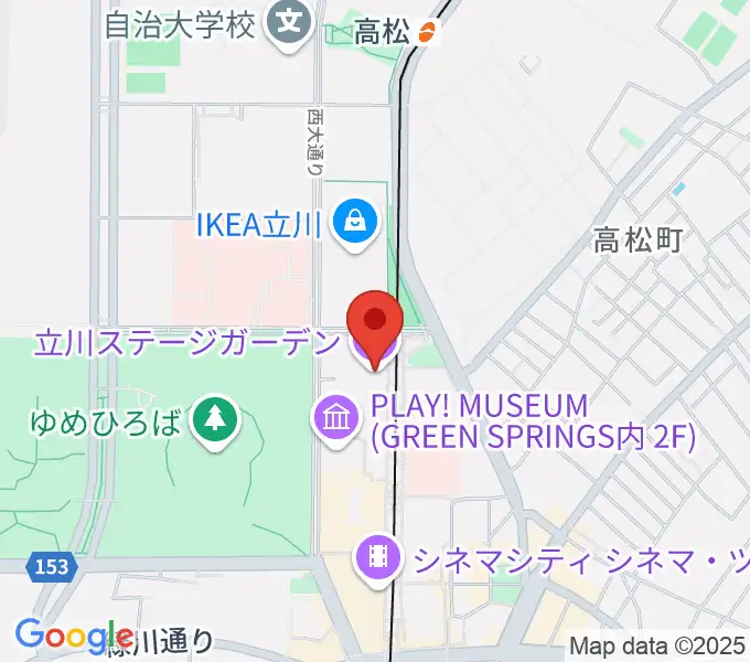 立川ステージガーデンの地図