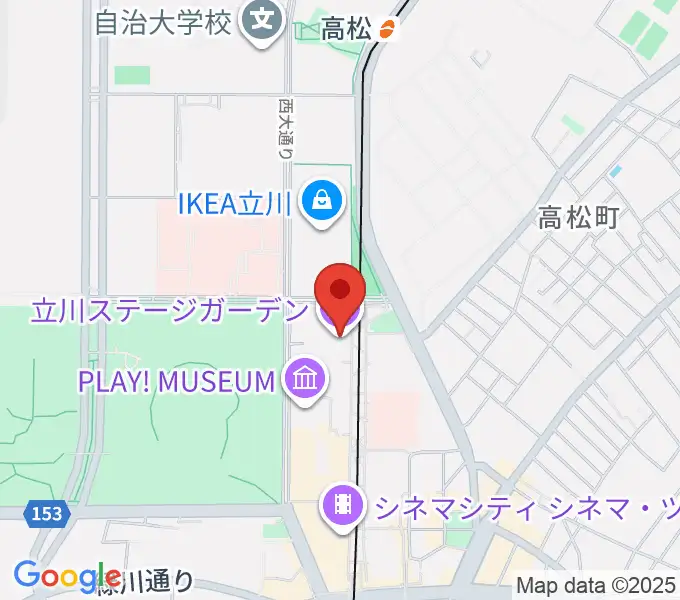 立川ステージガーデンの地図