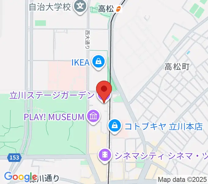 立川ステージガーデンの地図
