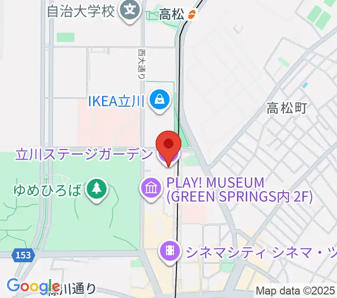 立川ステージガーデンの地図