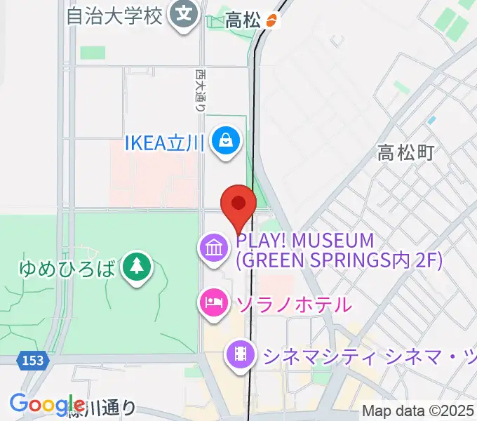 立川ステージガーデンの地図