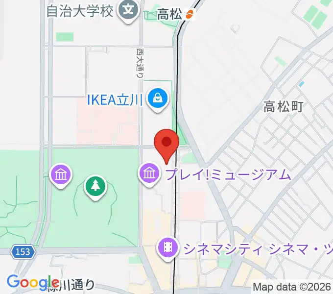 立川ステージガーデンの地図