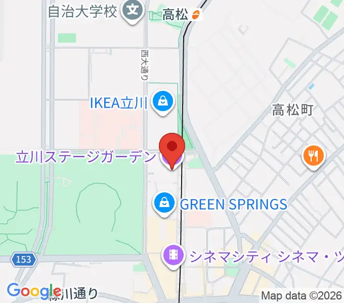 立川ステージガーデンの地図