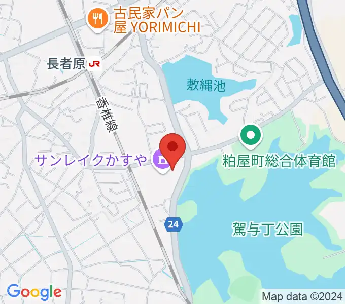 サンレイクかすやの地図