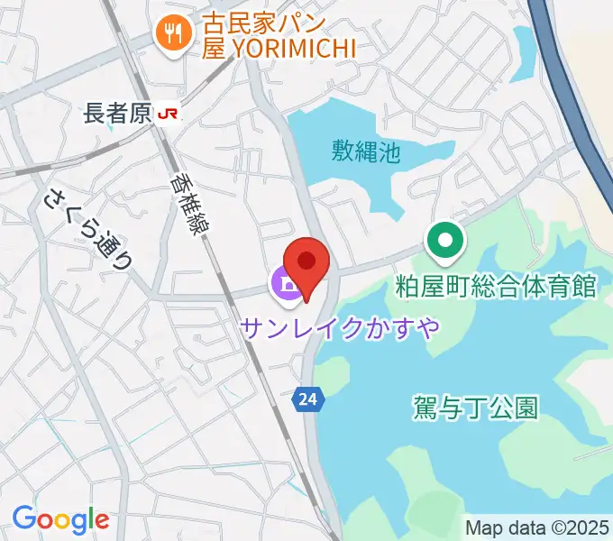 サンレイクかすやの地図