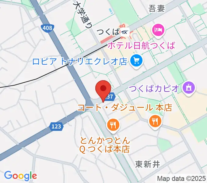 アーデン音楽館 つくばピアノ教室の地図