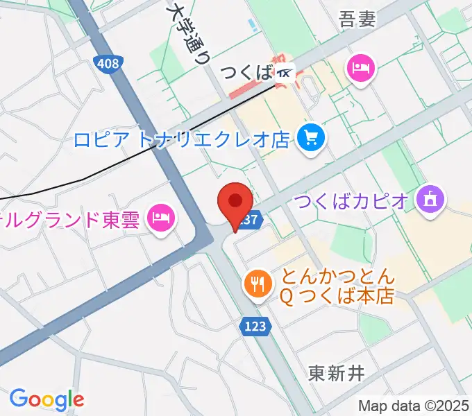 アーデン音楽館 つくばピアノ教室の地図