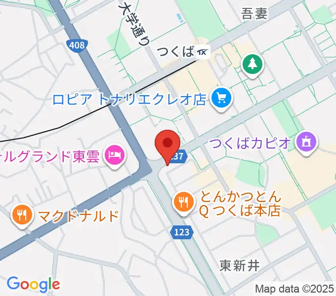 アーデン音楽館 つくばピアノ教室の地図