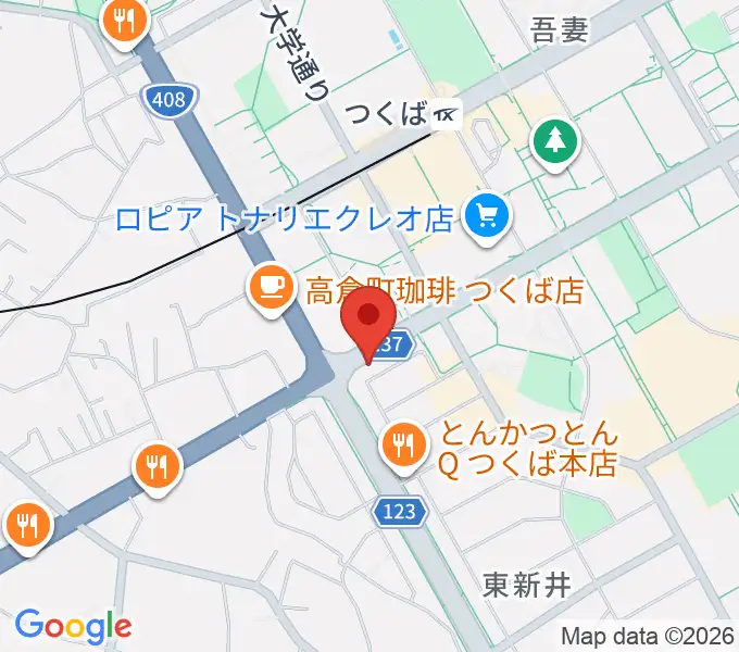 アーデン音楽館 つくばピアノ教室の地図