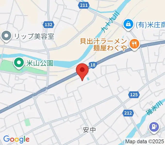 安中市文化センターの地図