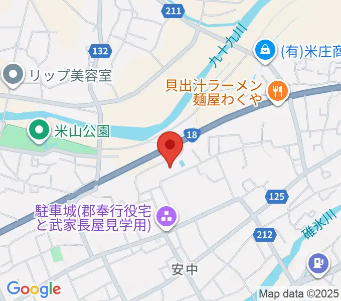 安中市文化センターの地図