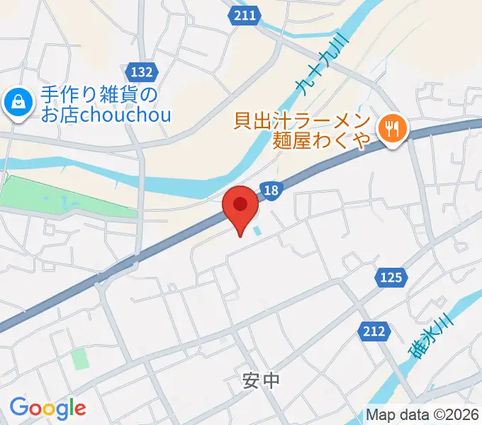 安中市文化センターの地図