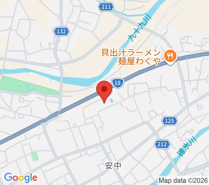 安中市文化センターの地図