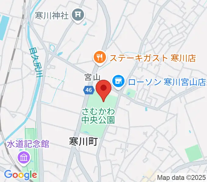 シンコースポーツ寒川アリーナの地図