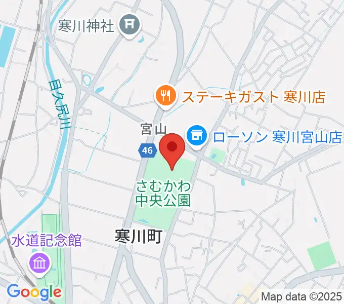 シンコースポーツ寒川アリーナの地図