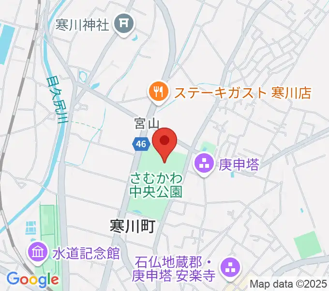 シンコースポーツ寒川アリーナの地図