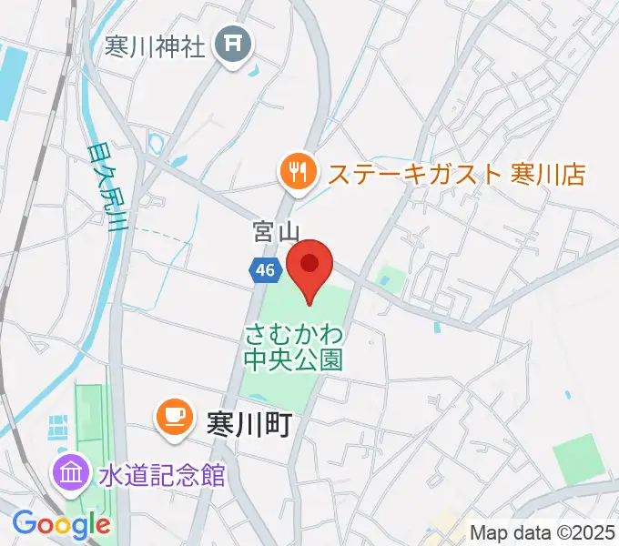 シンコースポーツ寒川アリーナの地図