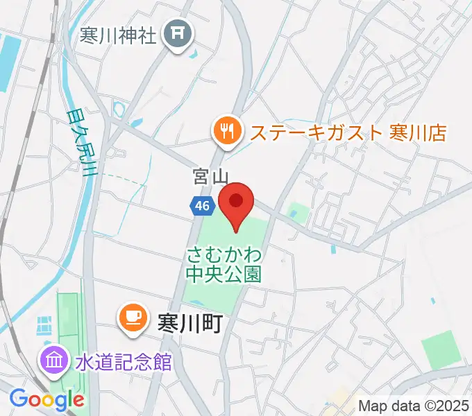 シンコースポーツ寒川アリーナの地図