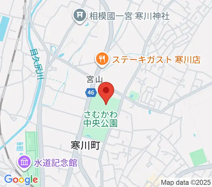 シンコースポーツ寒川アリーナの地図