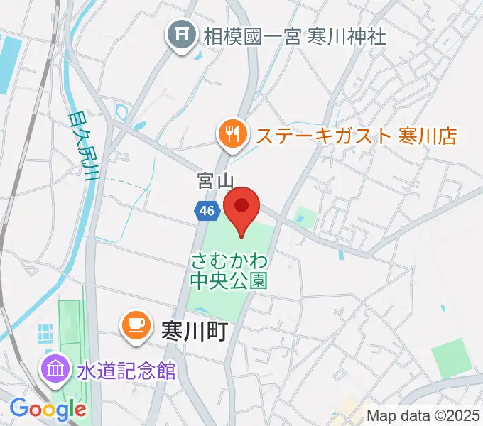 シンコースポーツ寒川アリーナの地図