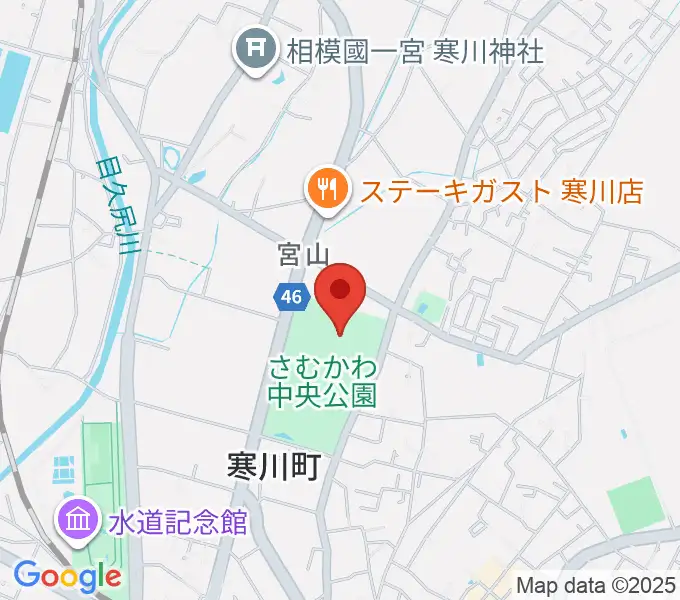 シンコースポーツ寒川アリーナの地図
