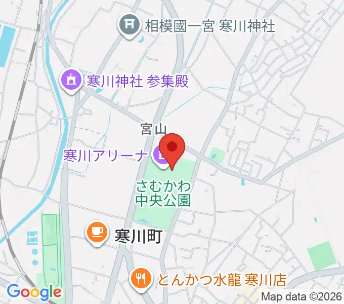 シンコースポーツ寒川アリーナの地図