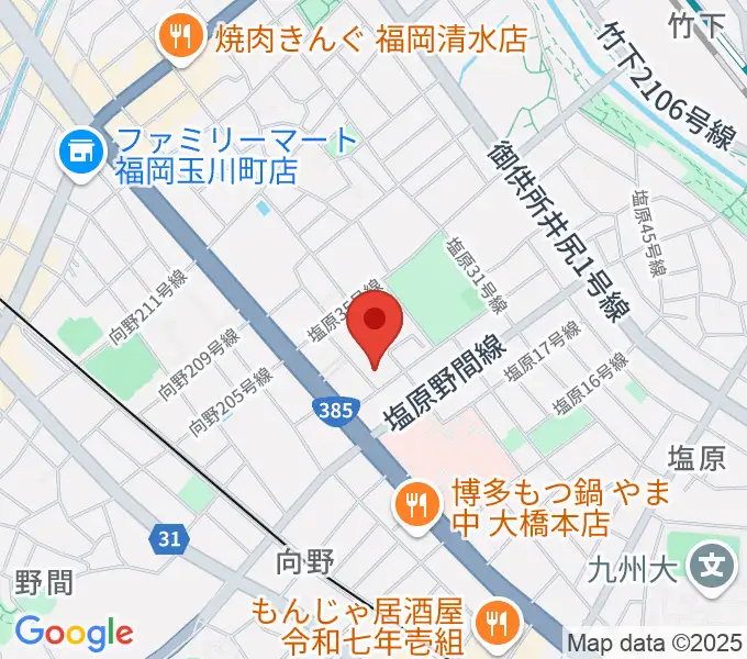 福岡市南市民センターの地図
