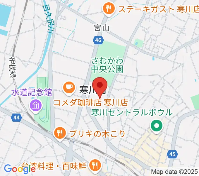 寒川町民センターの地図