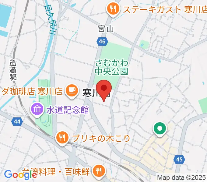 寒川町民センターの地図