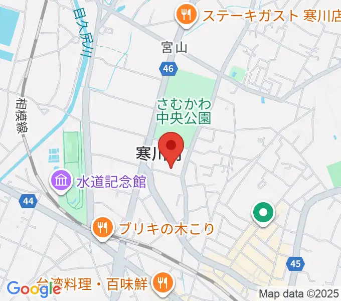 寒川町民センターの地図